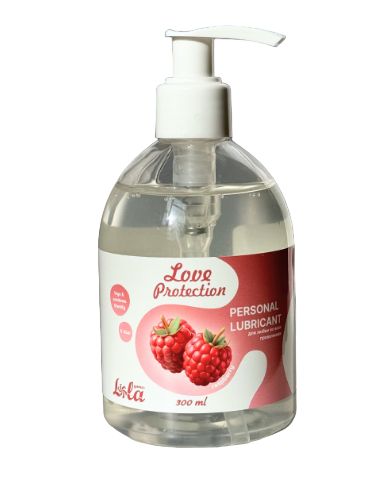 Лубрикант на водной основе Love Protection Raspberry с ароматом малины - 300 мл. - Lola Games - купить с доставкой в Нижнекамске