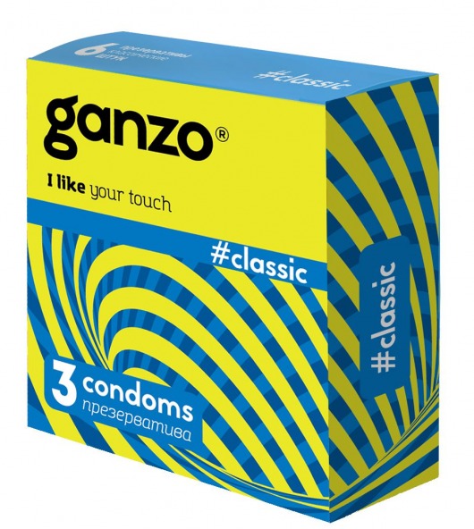 Классические презервативы с обильной смазкой Ganzo Classic - 3 шт. - Ganzo - купить с доставкой в Нижнекамске