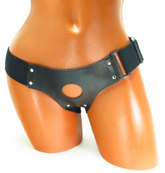 Трусики для страпона коричневого цвета - БДСМ Арсенал - купить с доставкой в Нижнекамске