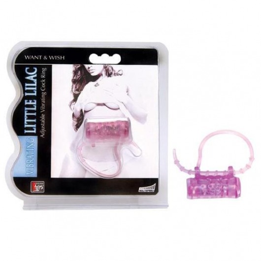 Эрекционное кольцо с вибратором LITTLE LILAC - Dream Toys - в Нижнекамске купить с доставкой