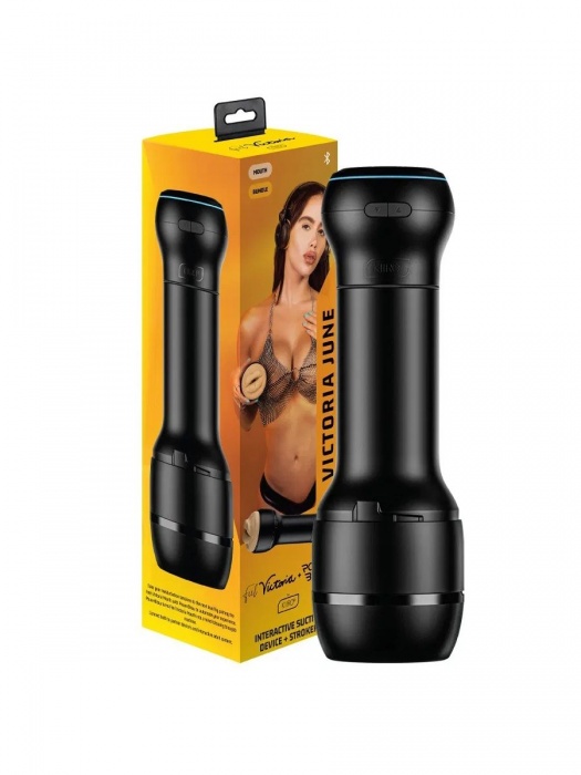 Мастурбатор-ротик с интерактивной насадкой PowerBlow   FeelVictoria Mouth - Kiiroo - в Нижнекамске купить с доставкой
