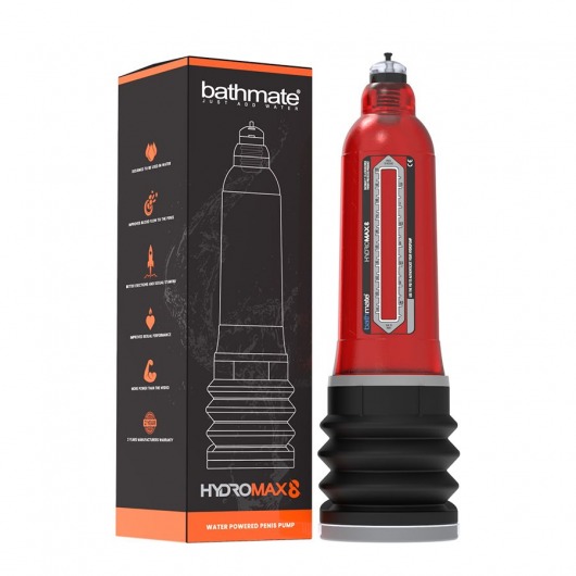 Красная гидропомпа Bathmate HydroMAX8 - Bathmate - в Нижнекамске купить с доставкой