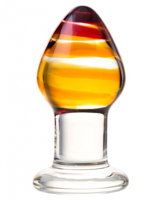 Стеклянная анальная пробка-стимулятор - 8,5 см. - Sexus