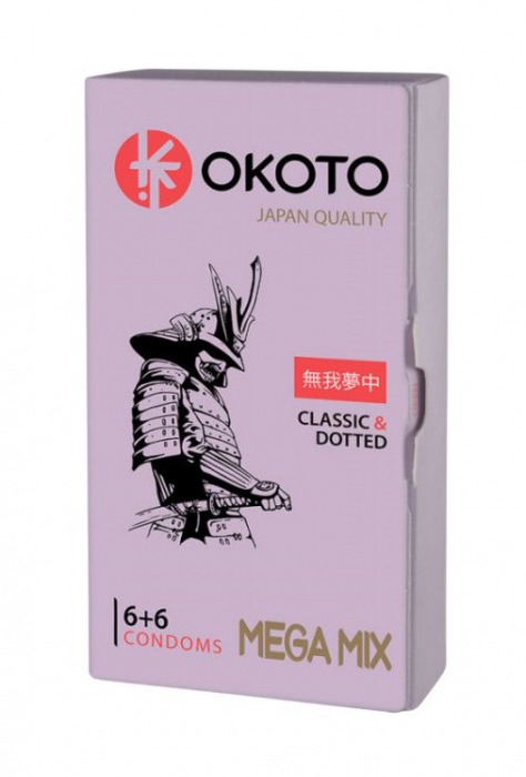 Презервативы OKOTO Mega Mix - 12 шт. - Sitabella - купить с доставкой в Нижнекамске