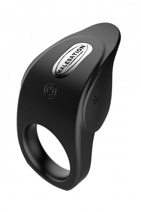 Черное эрекционное виброкольцо Vibro Lust Ring - MALESATION - в Нижнекамске купить с доставкой