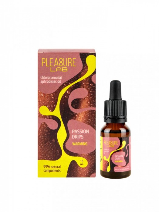 Капли с согревающим эффектом Passion Drips Warming - 15 мл. - Pleasure Lab - купить с доставкой в Нижнекамске
