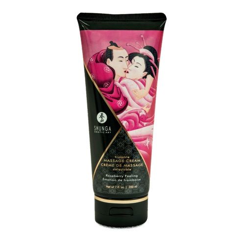 Массажный крем для тела с ароматом малины Raspberry feeling - 200 мл. - Shunga - купить с доставкой в Нижнекамске