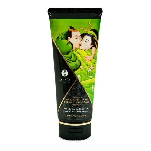 Массажный крем для тела с ароматом груши и зелёного чая Pear   Exotic Green Tea - 200 мл. - Shunga - купить с доставкой в Нижнекамске