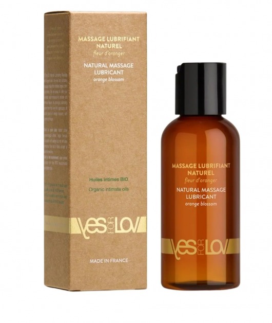Натуральная массажная смазка Natural Lubricant Orange Blossom - 100 мл. - YESforLOV - купить с доставкой в Нижнекамске