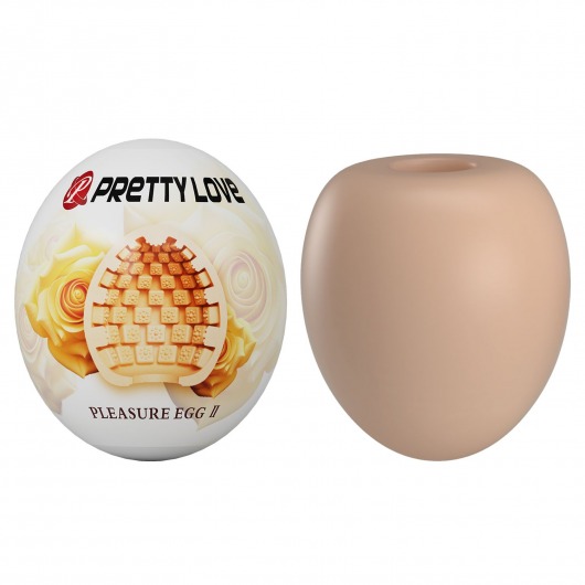 Бежевый мастурбатор-яйцо Pleasure Egg II - Baile - в Нижнекамске купить с доставкой