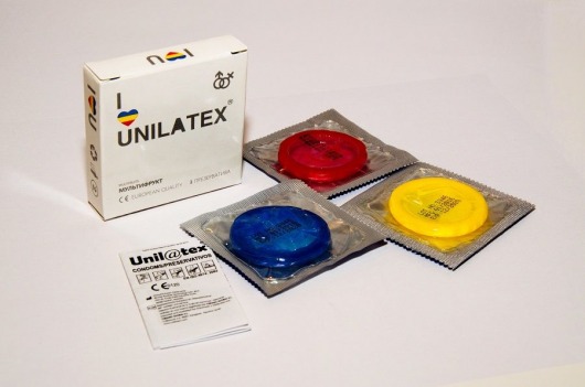 Разноцветные ароматизированные презервативы Unilatex Multifruits - 3 шт. - Unilatex - купить с доставкой в Нижнекамске