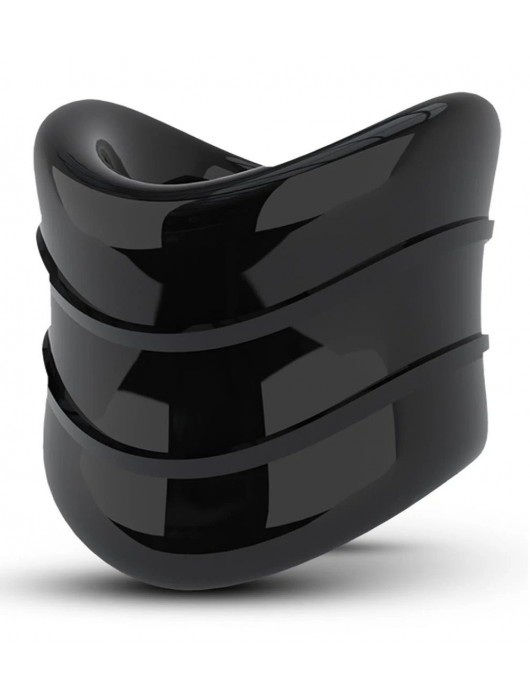 Черное эрекционное кольцо на мошонку Beef Ball Stretcher Snug X Long - Blush Novelties - в Нижнекамске купить с доставкой