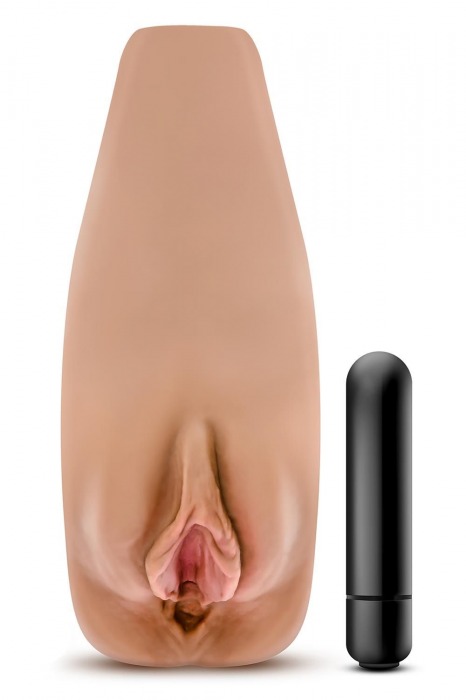 Маструбатор-вагина с вибрацией Soft   Wet Renata Realistic Tan Masturbator - Blush Novelties - в Нижнекамске купить с доставкой