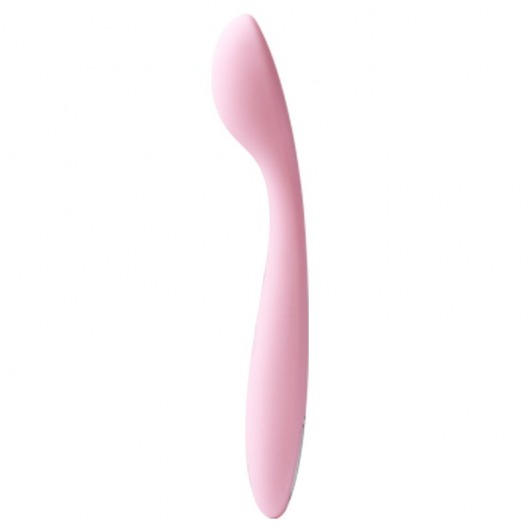 Нежно-розовый клиторальный вибратор Keri Pale Pink - 17 см. - Svakom