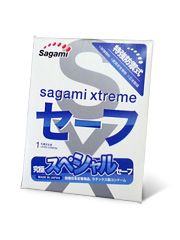Презерватив Sagami Xtreme Ultrasafe с двойным количеством смазки - 1 шт. - Sagami - купить с доставкой в Нижнекамске