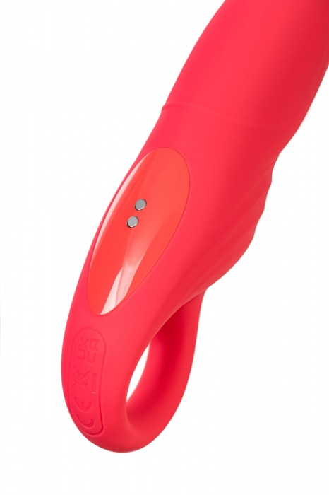 Розовый вибратор для точки G с двигающейся головкой Carnation - 19 см. - ToyFa