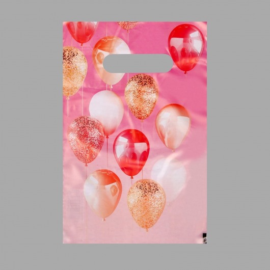Пакет «Праздничные шары» с вырубной ручкой (20х30 см) - UPAK LAND - купить с доставкой в Нижнекамске