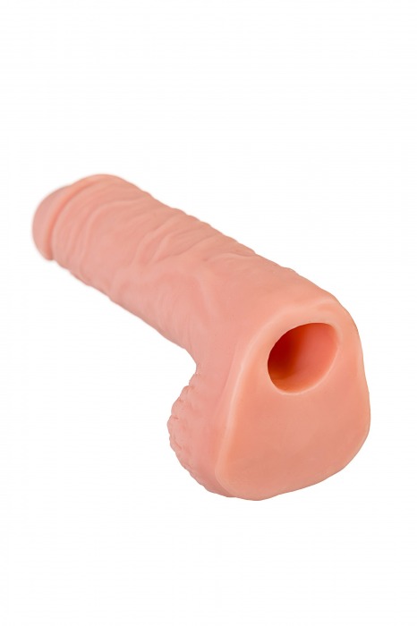 Телесная удлиняющая фаллическая насадка - 16 см. - ToyFa - в Нижнекамске купить с доставкой
