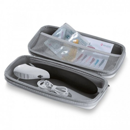 Вибратор с электростимуляцией Sizzling Simon Black Edition - 27 см. - MyStim - купить с доставкой в Нижнекамске