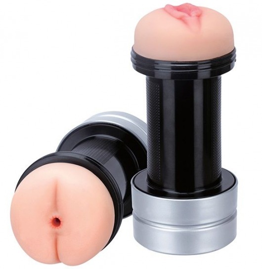 Мастурбатор 2-в-1 REALSTUFF 2 IN 1 HUMMER ANUS   VAGINA: вагина и анус - Dream Toys - в Нижнекамске купить с доставкой