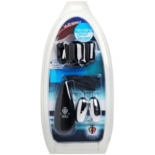 Черная стимулирующая насадка для головки полового члена Multi Speed Vibrating Penis Head Teaser - XR Brands - в Нижнекамске купить с доставкой