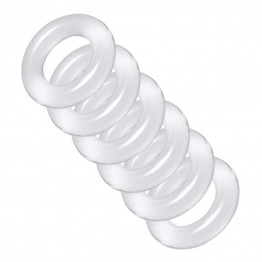 Комплект из 6 прозрачных эрекционных колец Ring Master Custom Ball Stretcher Kit - XR Brands - в Нижнекамске купить с доставкой