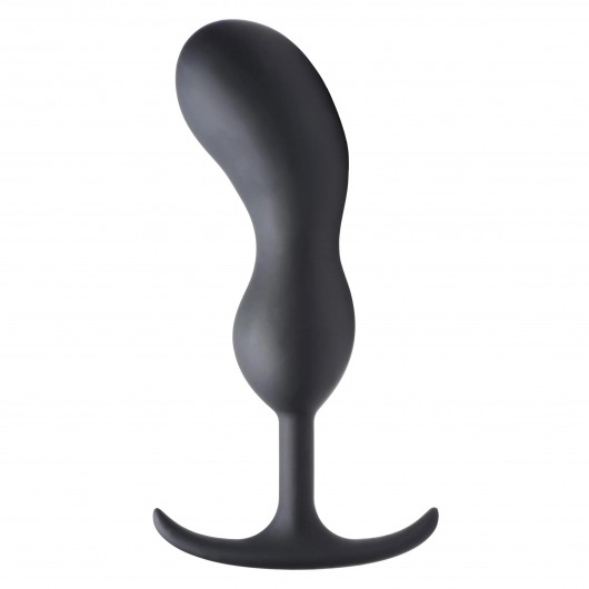 Черный массажер простаты с утяжелителями Premium Silicone Weighted Prostate Plug XL - 20,8 см. - XR Brands - в Нижнекамске купить с доставкой