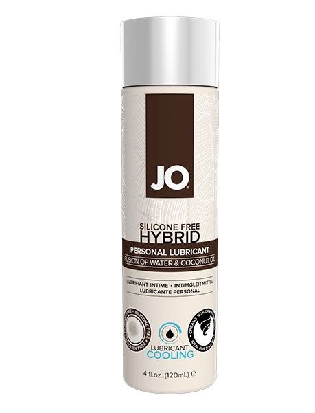 Водно-масляный лубрикант с охлаждающим эффектом JO Silicon free Hybrid Lubricant COOLING - 120 мл. - System JO - купить с доставкой в Нижнекамске
