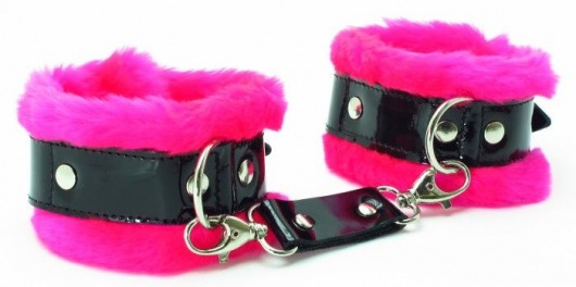 Розовые наручники с мехом BDSM Light - БДСМ Арсенал - купить с доставкой в Нижнекамске
