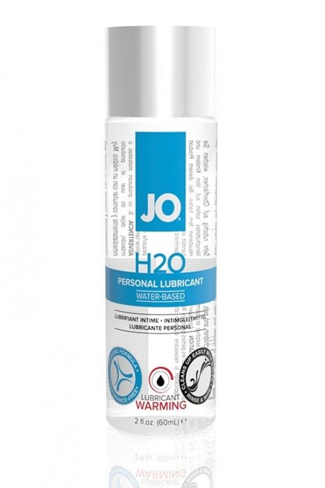 Возбуждающий лубрикант на водной основе JO Personal Lubricant H2O Warming - 60 мл. - System JO - купить с доставкой в Нижнекамске