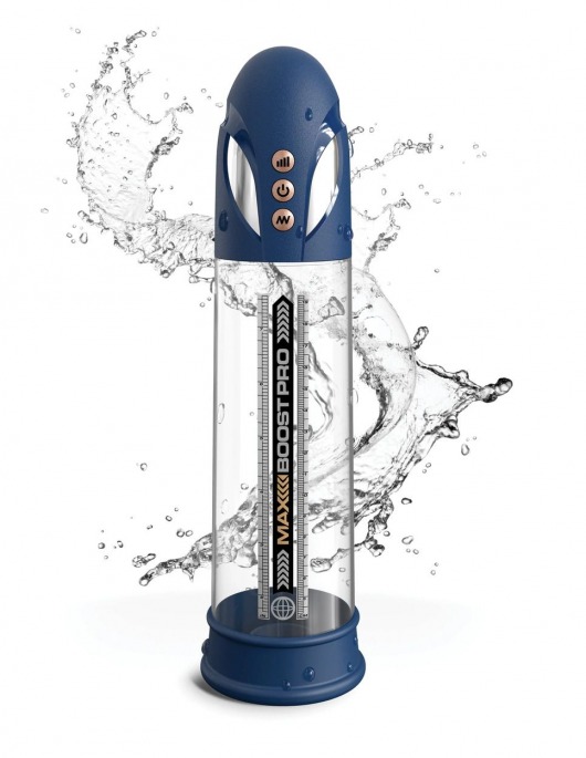 Синяя вакуумная автоматическая помпа Max Boost Pro Flow - Pipedream - в Нижнекамске купить с доставкой
