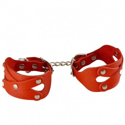 Красные наручники «Цезарь» - Sitabella - купить с доставкой в Нижнекамске