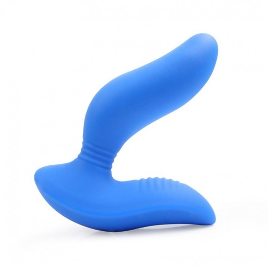 Синий вибромассажер простаты 3,5’’ Curve P-spot Massager - 12 см. - Erokay - в Нижнекамске купить с доставкой