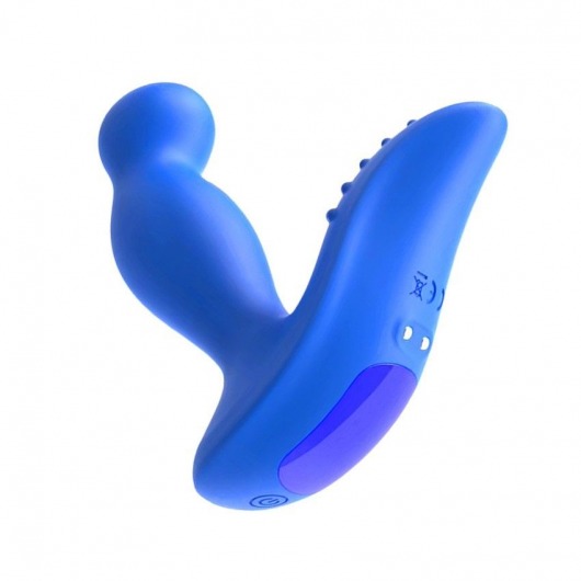 Синий вибромассажер простаты 3,5’’ Remote Control P-spot Massager - 12,5 см. - Erokay - в Нижнекамске купить с доставкой