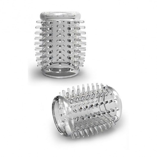 Прозрачная насадка с шипами STAY HARD COCK SLEEVE 01 CLEAR - Blush Novelties - в Нижнекамске купить с доставкой