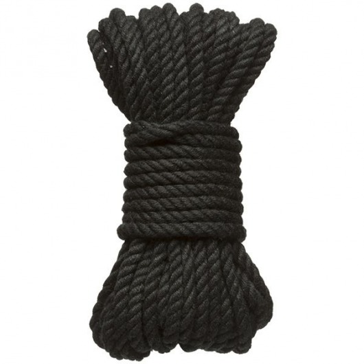 Черная верёвка для связывания и фиксации Bind Tie - 9,14 м. - Doc Johnson - купить с доставкой в Нижнекамске