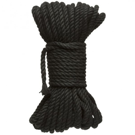 Черная верёвка для связывания и фиксации Bind Tie - 15,24 м. - Doc Johnson - купить с доставкой в Нижнекамске