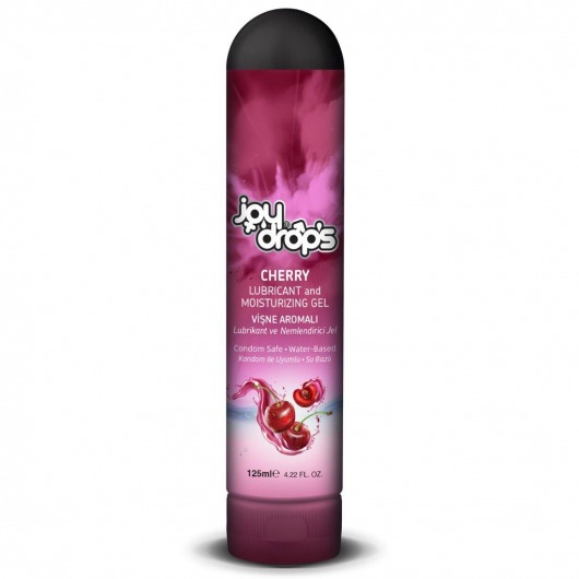 Смазка на водной основе Cherry с ароматом вишни -  125 мл. - JoyDrops - купить с доставкой в Нижнекамске