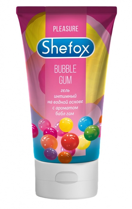 Интимная гель-смазка Shefox «Бабл гам» - 50 мл. - Shefox - купить с доставкой в Нижнекамске