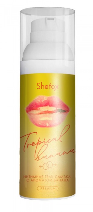 Интимная гель-смазка Shefox Premium «Тропический банан» - 50 мл. - Shefox - купить с доставкой в Нижнекамске