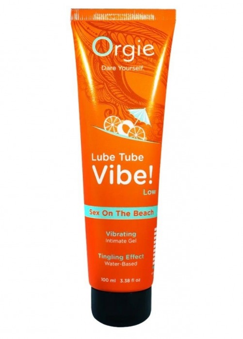 Гель с эффектом вибрации Lube Tube Vibe Low Sex On The Beach - 100 мл. - ORGIE - купить с доставкой в Нижнекамске