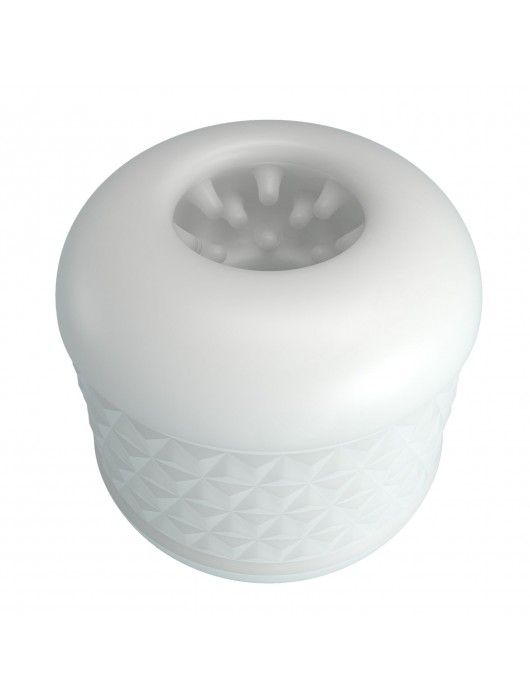 Белый сквозной мастурбатор Crystle - Baile - в Нижнекамске купить с доставкой