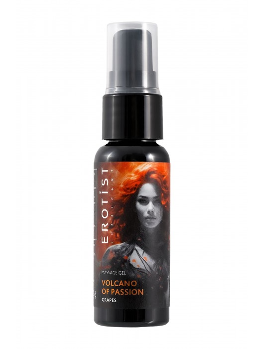 Гель с эффектом вибрации Volcano Of Passion со вкусом винограда - 25 мл. - Erotist Lubricants - купить с доставкой в Нижнекамске