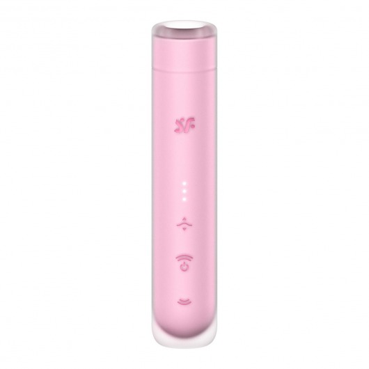 Розовый вакуумный стимулятор First Kiss - Satisfyer