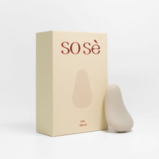 Серый вибромассажёр Opal - Sose