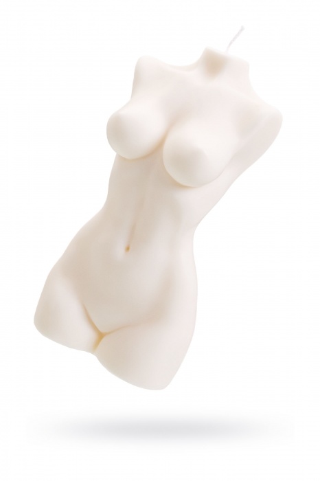 Белая интерьерная свеча в форме женского торса - 850 гр. - Pecado - купить с доставкой в Нижнекамске