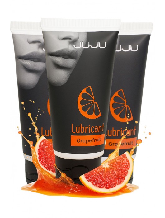 Набор из 3 съедобных лубрикантов JUJU со вкусом грейпфрута - JuJu - купить с доставкой в Нижнекамске