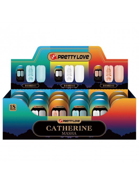 Набор из 18 мастурбаторов Catherine Masha - Baile - в Нижнекамске купить с доставкой