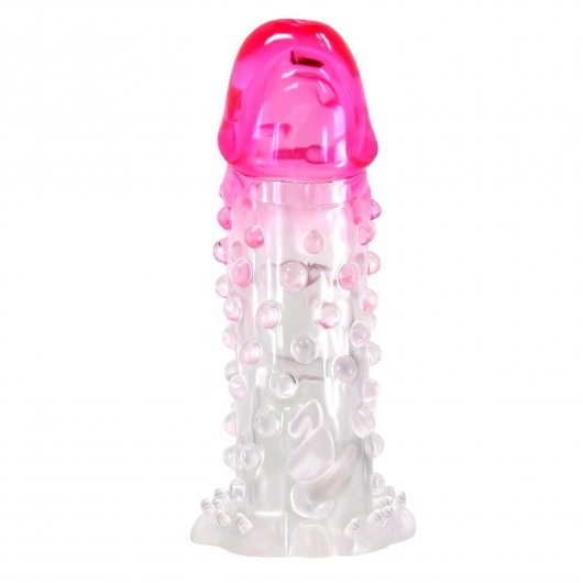 Прозрачно-розовая насадка на пенис Wilford - 13,5 см. - Baile - в Нижнекамске купить с доставкой
