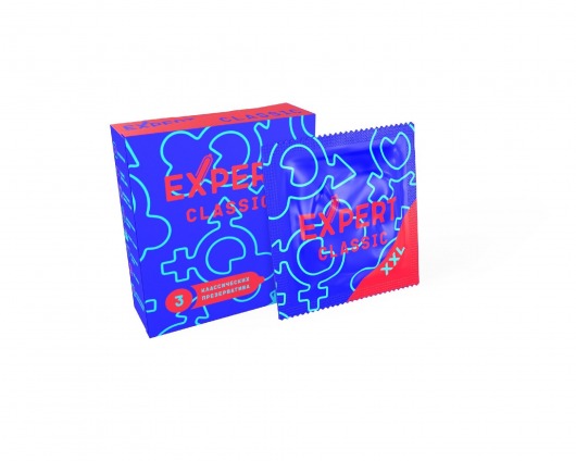 Презервативы увеличенного размера Expert Classic XXL - 3 шт. - Expert - купить с доставкой в Нижнекамске
